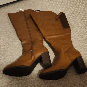 Women's extended calf boots